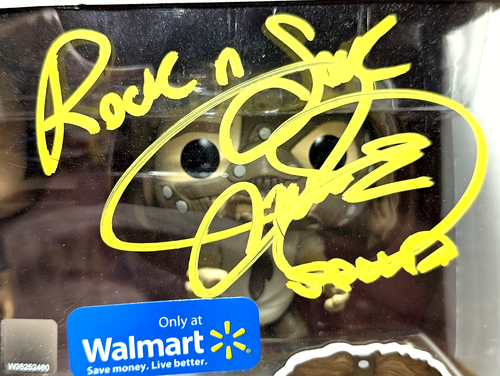 Mick Foley Signed WWE WWF The Rock & Mankind Funko #2 Signed 'Rock & Sock' NEW - Picture 2 of 14