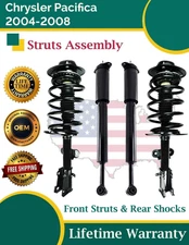 OE Front Struts & Rear Shocks For 2004-2008 Chrysler Pacifica Lifetime Warranty