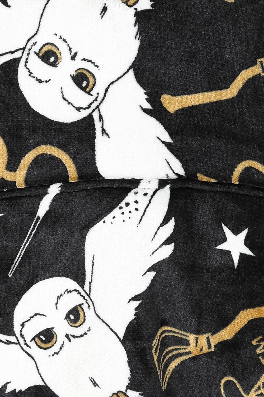 Harry Potter Hedwig Girls Black Oversized Blanket Hoodie