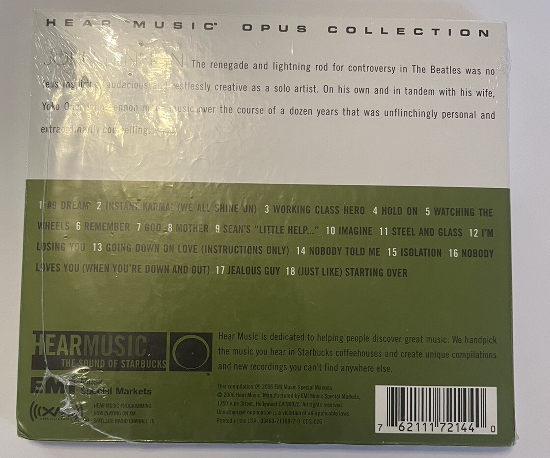 John Lennon - Remember - Hear Music Collection - Sealed CD