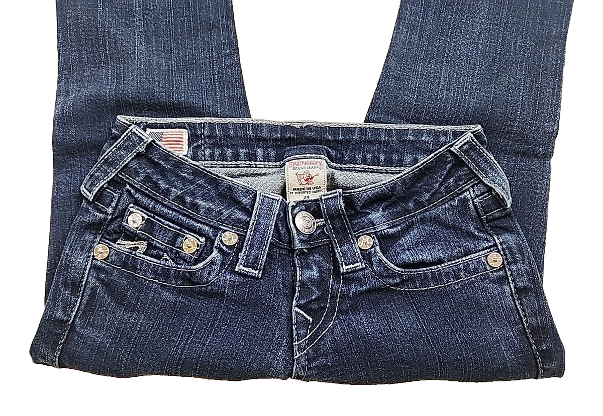 TRUE RELIGION Jeans Silver chain beaded horseshoe Section