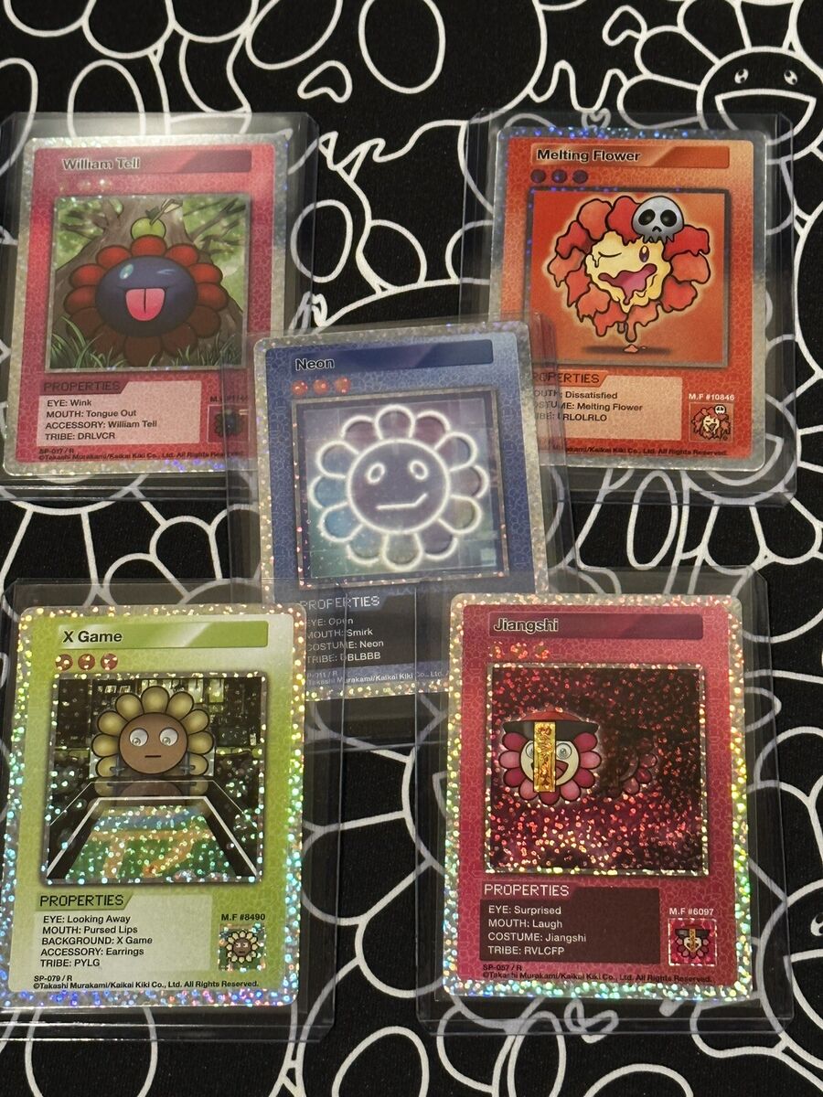 Murakami 108 Flowers Trading cards - Full Rare Set (25 Cards Murakami 108 Flowers Trading cards - Full Rare Set (25 Cards