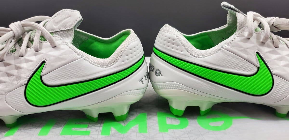 Nike Tiempo Legend 8 Elite Fg, Platinum Tint/Rage Green, Size 6.5