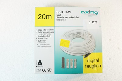 Axing SKB 89-20 SAT Anschlusskabel Set basic 20 Meter  S1278