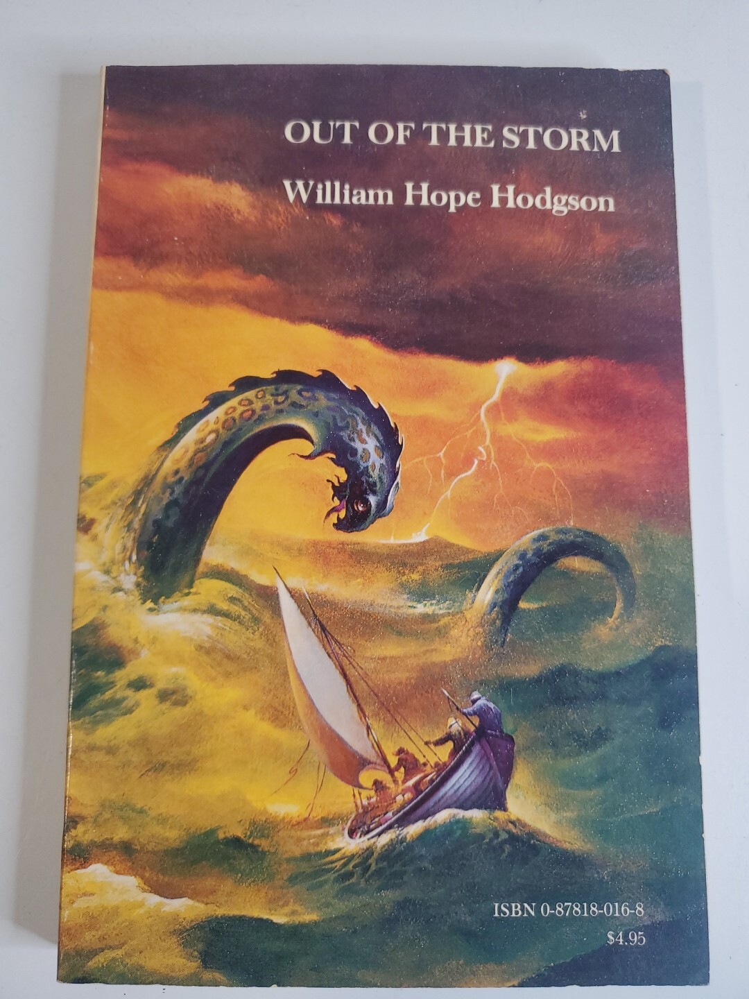WILLIAM HOPE HODGSON OUT OF THE STORM CENTAUR FIRST ed '80 illustrated horror PB