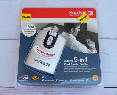 New SanDisk ImageMate USB 2.0 5-in-1 Card Reader/Writer SDDR-99-A15  