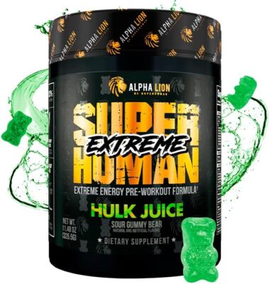 Alpha Lion Superhuman EXTREME Energy Hardcore Pre-Workout 21 Full Servings New