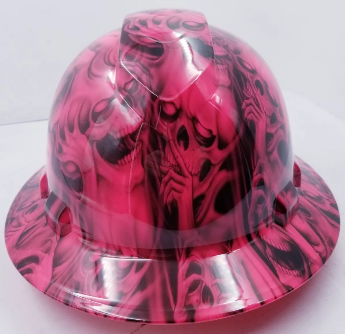 Pink full sales brim hard hat
