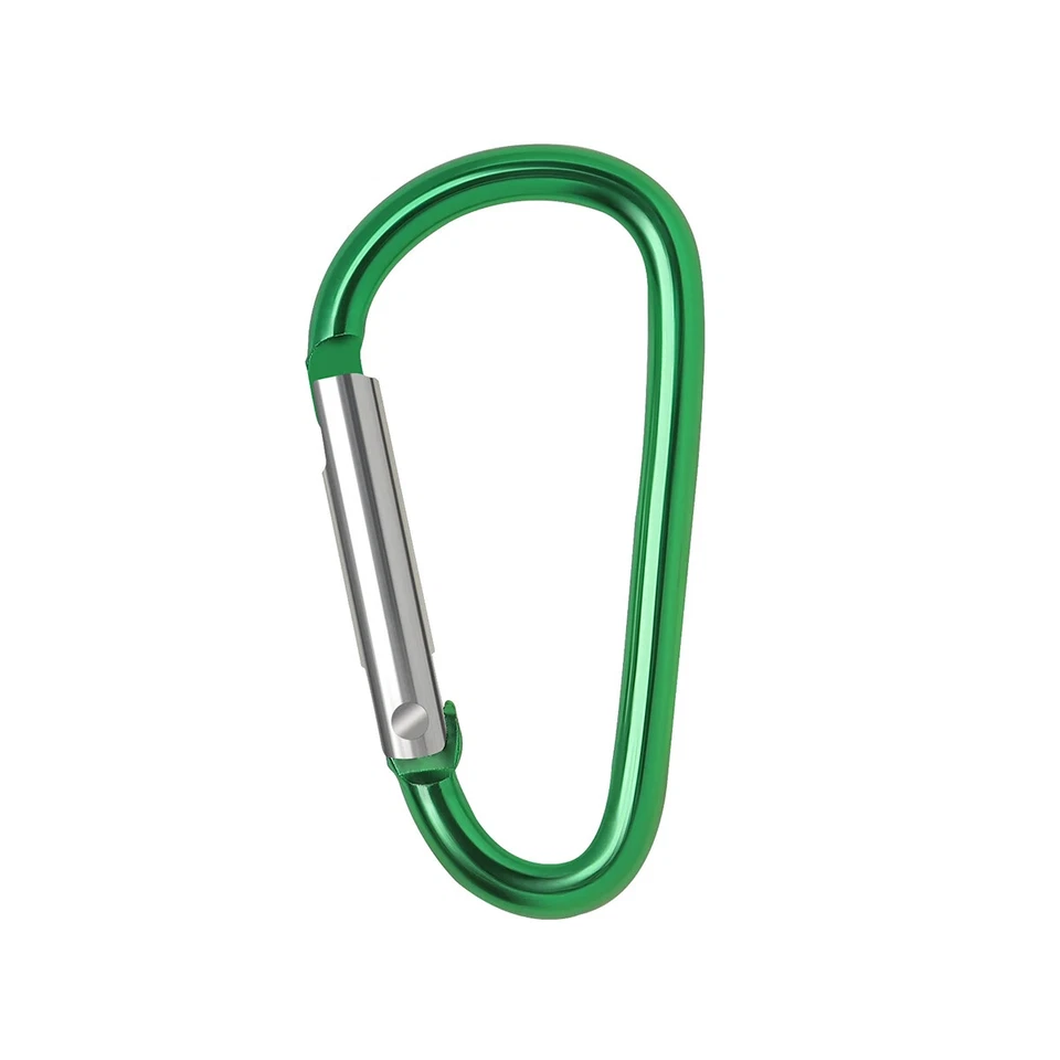 5/10/50/ 100pcs Karabiner Schlüsselanhänger Aluminium D-Ring Schnalle - Bild 2 von 4