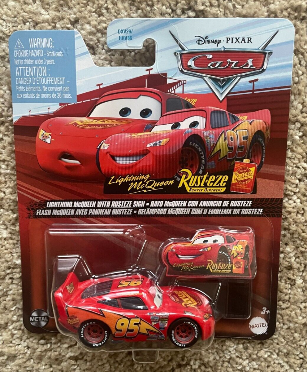 Disney Pixar Cars Lightning McQueen With Sign Funny