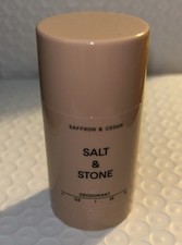 Salt  Stone Saffron  Cedar Aluminum-Free Deodorant 1oz Travel Size