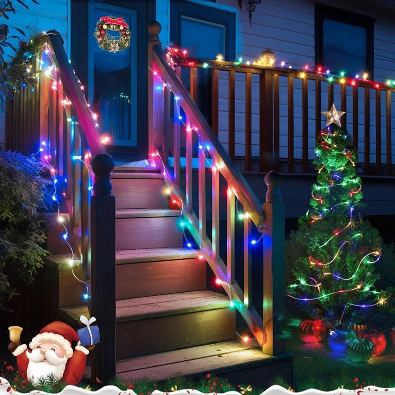  Solar Christmas Lights Outdoor Waterproof 39FT Rope Lights LED String Lights - Image 4 of 4