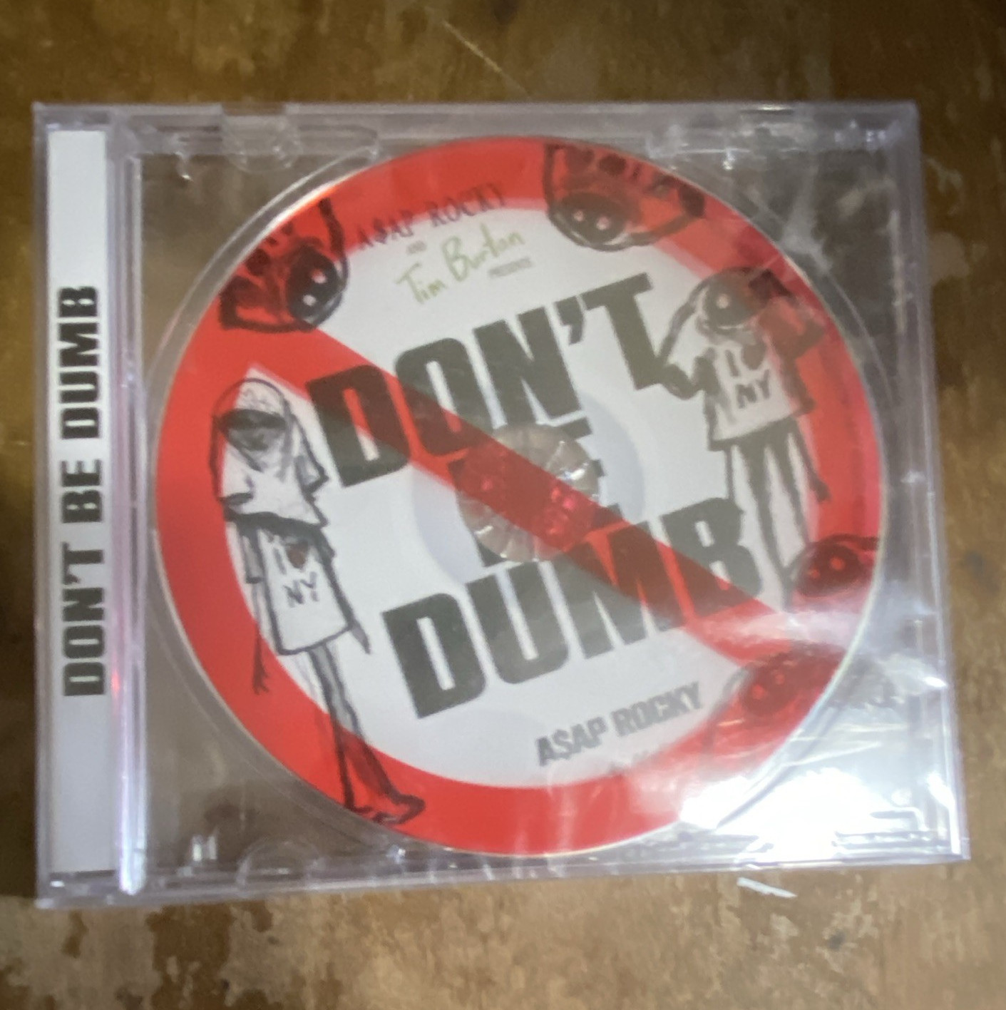 A$AP Rocky DON'T BE DUMB Rap & Hip-Hop CD Jewel Case Red/White