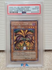 YUGIOH PSA 10 2002 Exodia the Forbidden One D...