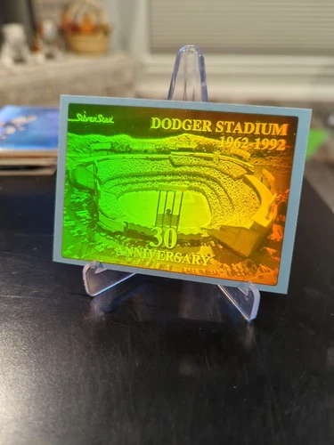 1992 Silver Star Dodger Stadium Hologram 30th Anniversary Limited - Picture 2 of 4