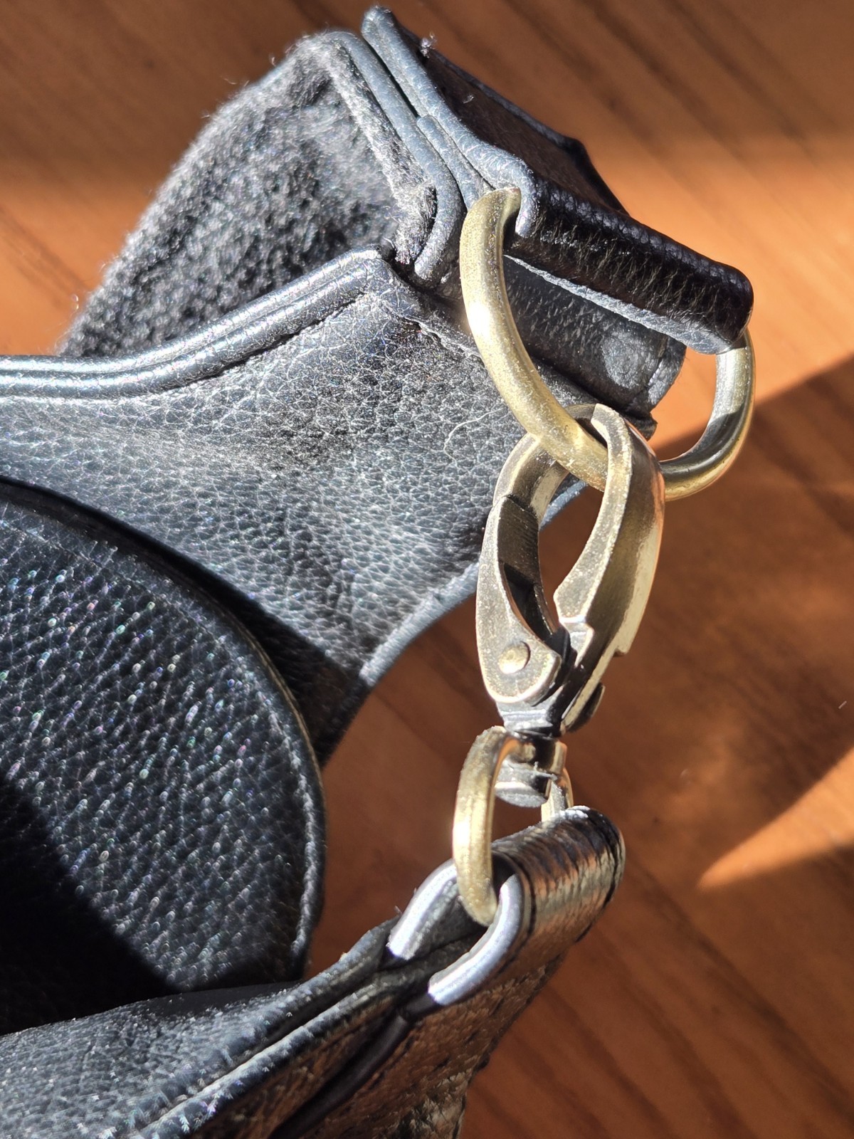 Ameri Leather Black Sling Bag Adjustable Strap - image 10