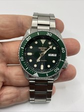 SEIKO 5 SPORTS SRPD63 Green Silver Men Automatic Sport Diver Watch 5KX 4R36-07G0 4
