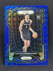 2023-24 Panini Prizm Victor Wembanyama #136 Blue Wave Prizm RC Rookie Spurs