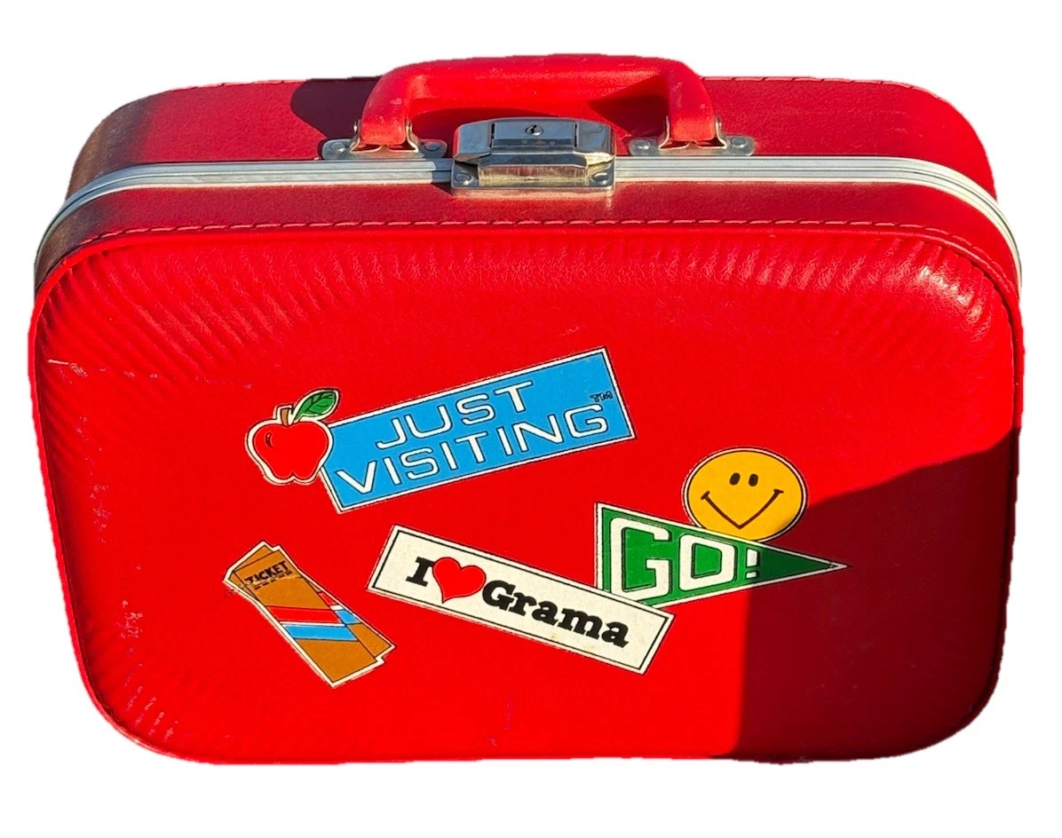 25+ Red 1970s Vintage Suitcases Travel Accessories for sale