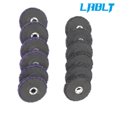 LABLT 12Pack 4''×5/8'' Paint Stripping Disc Set 6 Purple & 6 Black Stripper Wheel