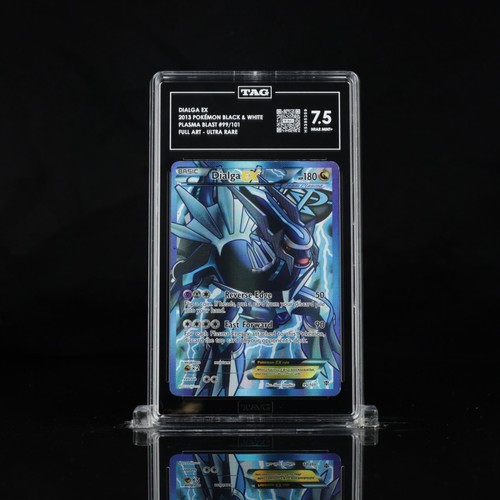 Dialga EX 99/101 Black & White Plasma Blast Full Art Pokemon Card Tag 7.5 Pop 5