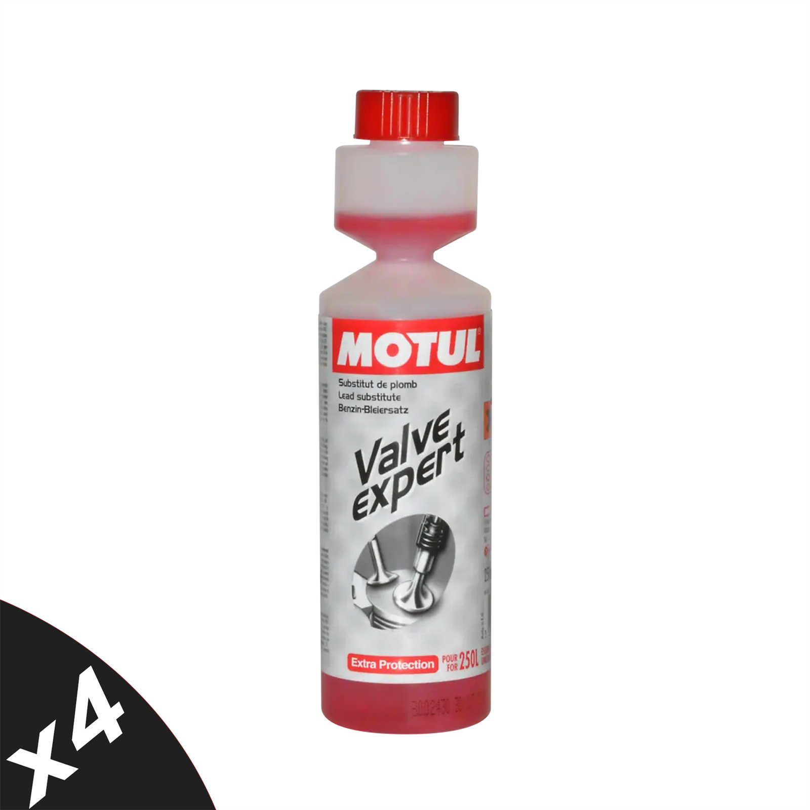Motul Valve Expert Lead Replacement Fuel Additive For Classic Engines 4X250ml - Image 3