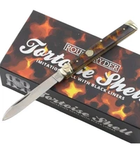 Rough Ryder Slim Doctors Knife Imitation Tortoise Shell Handle RR2438