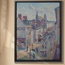 Vintage Impressionist Cityscape Art Oil Painting Canvas Print Wall Decor Artwork