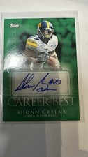 Shonn Greene New York Jets Iowa Auto Autograph 2009 Topps Football Rookie Card. rookie card picture