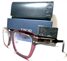 CHRISTIAN DIOR DiorSignatureO S5F 35BB CRYSTAL BORDEAUX AUTHENT EYEGLASSES 52-20