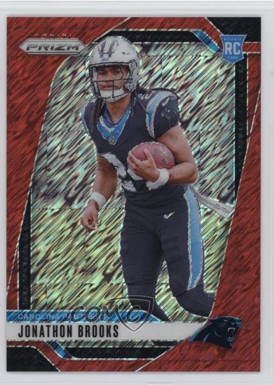 2024 Panini Prizm Rookies Red Shimmer Prizm 28/35 Jonathon Brooks #357 1t2r