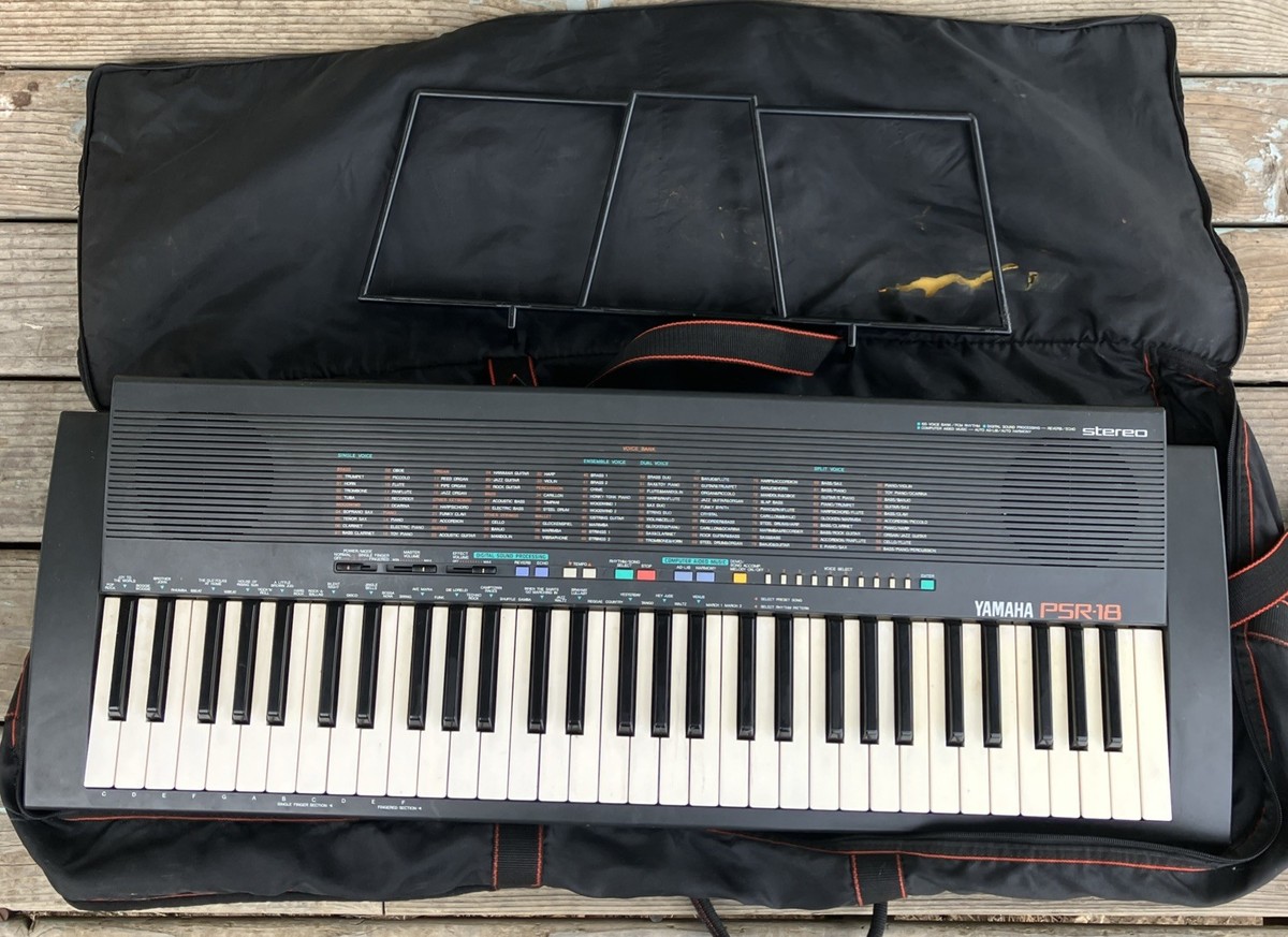 Yamaha Portatone PSR-18 Electric Keyboard Piano NO Power Supply
