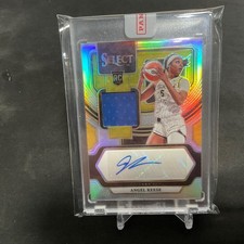 ANGEL REESE 2024 PANINI SELECT WNBA SILVER PRIZM RPA RC AUTO PATCH CHICAGO SKY