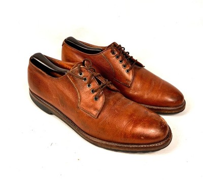 Salvatore Ferragamo Studio Shoes Brown Derby Made In Italy Men's 8D Nice.