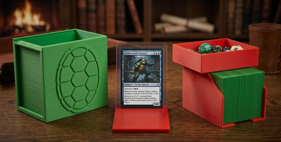 ManaMesh - ''Cinder-Block'' Deck Box -Teenage Mutant Ninja Turtles -TCG -MTG 