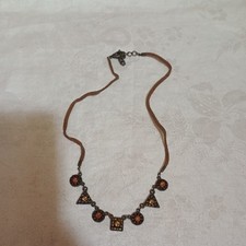 estate necklace. I am not a jeweler. so this is being sold as costume jewelry.