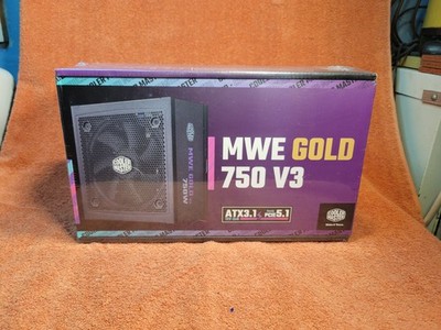 Cooler Master MWE Gold 750 V3 ATX 3.0 Full Modular PSU, 750W, 80+ Gold Efficienc