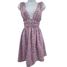 Floral Backless Sundress Women S Purple Cottagecore Coquette Garden Coquette