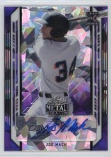 2021 Leaf Metal Draft Purple Crystals 4/10 Joe Mack #BA-JM1 Auto 0b2