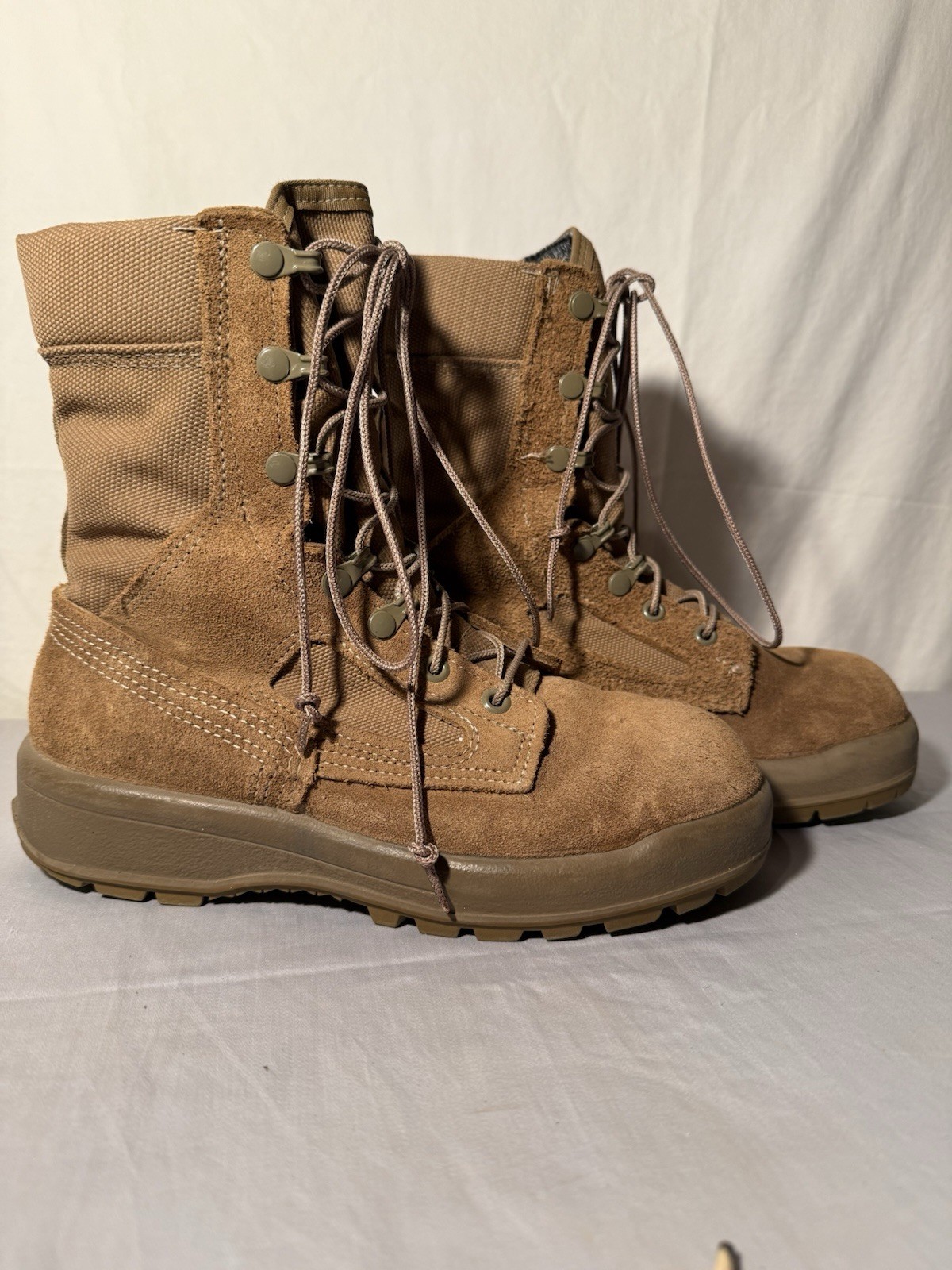 Belleville Combat Boots FAFTW Women Sz 7.0 WF Wide Coyote Brown Lace Up Goretex-image
