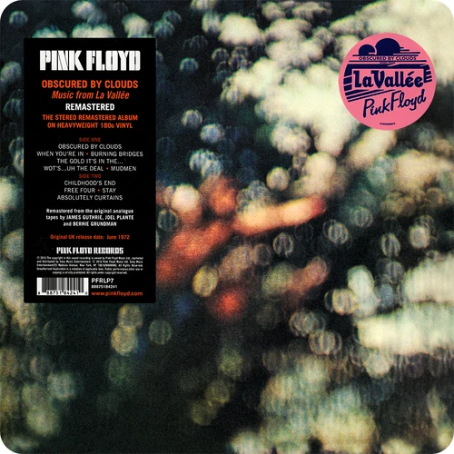 Pink Floyd ~ Obscured By Clouds (1972) 12" VINYL RECORD LP 2016 US •• NEW ••
