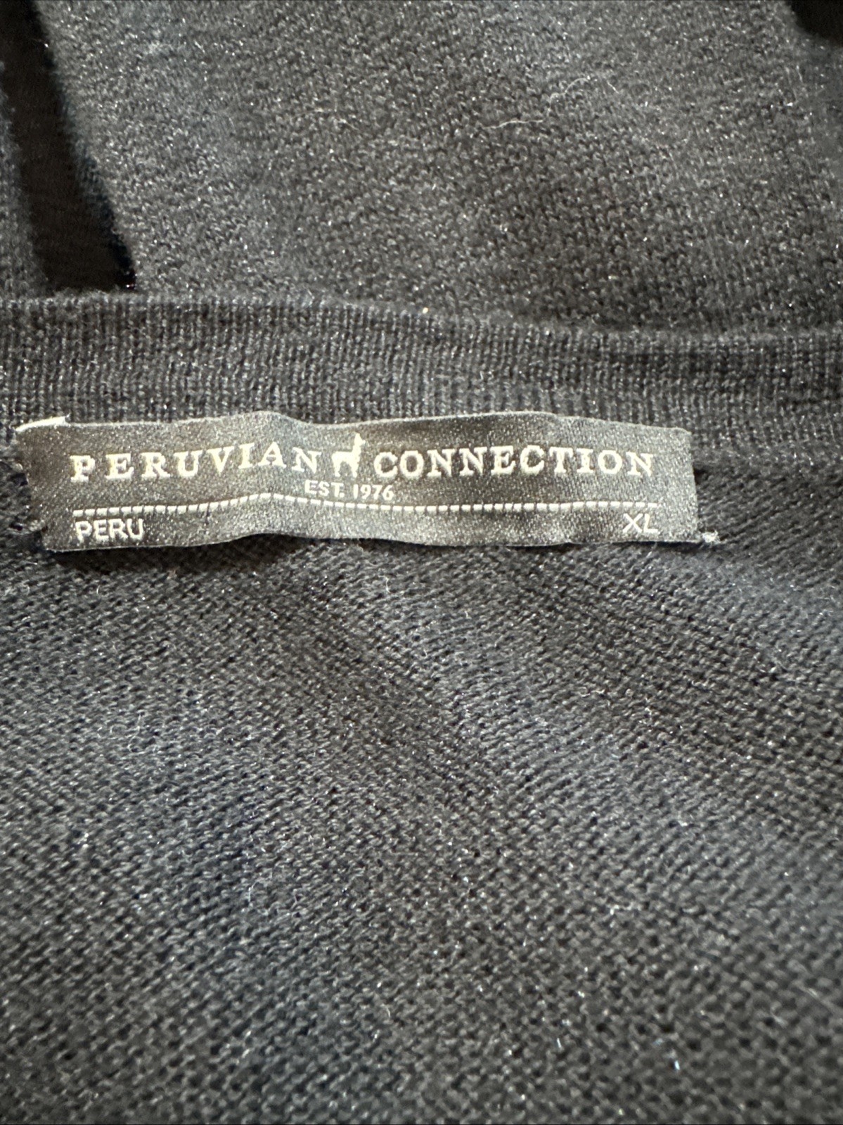 Peruvian Connection Black Long Duster Cardigan XL… - image 9