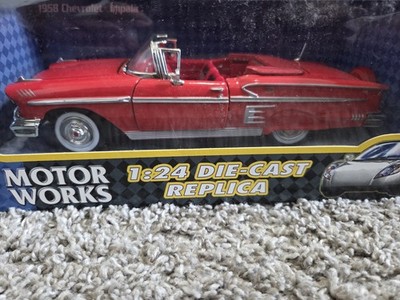 1958 Chevrolet Convertible 1/24 Diecast Motor Works Classic Car Red
