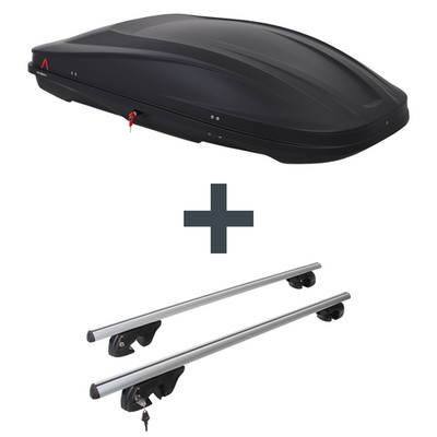 Dachbox G3 Spark 520 + Dachträger Menabo Sherman für Jeep Renegade Typ BU EBA