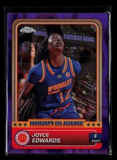 2024 Topps Chrome McDonald's All Joyce Edwards #3 Purple Refractor 25/99