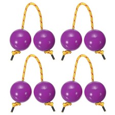 Rhythm African Shaker Kashaka with Yellow Rope for Party 4 Pack, Purple 