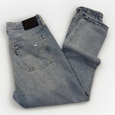 Vintage-Inspired Levi  s 501 Skinny Big E Selvedge Jeans Black Label Size 28