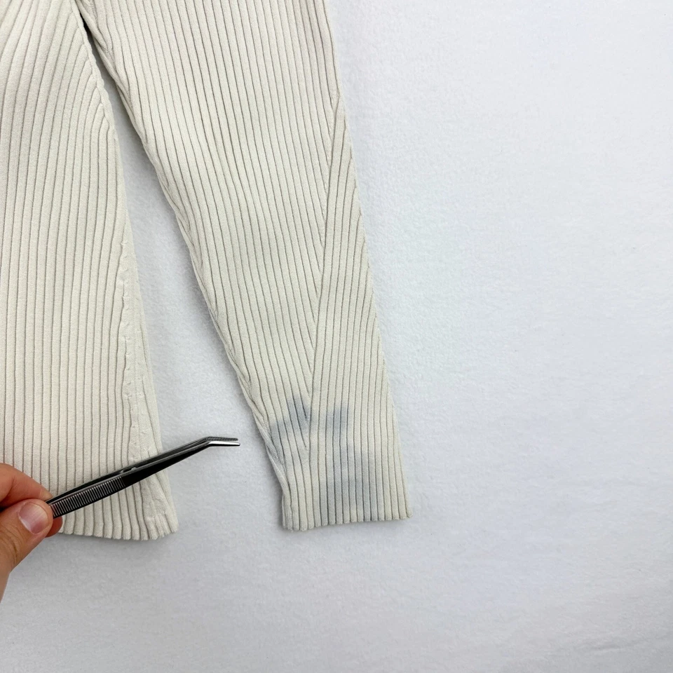 A.L.C. Noa Cardigan Sweater Size 4 / SMALL Womens Cream Neutral RTR - Image 3 of 4