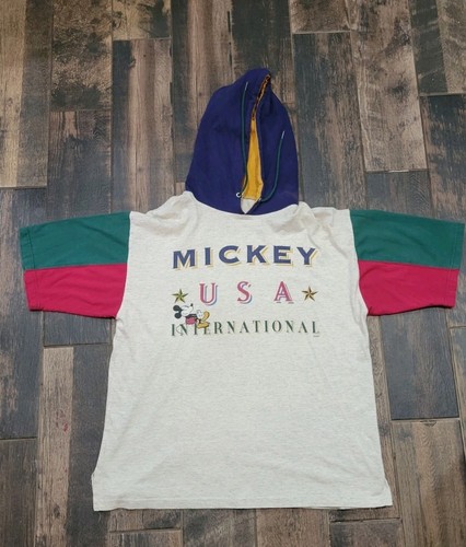Vintage 1990's Disney Mickey Mouse hoodie shirt size XL Disney Store Walt World