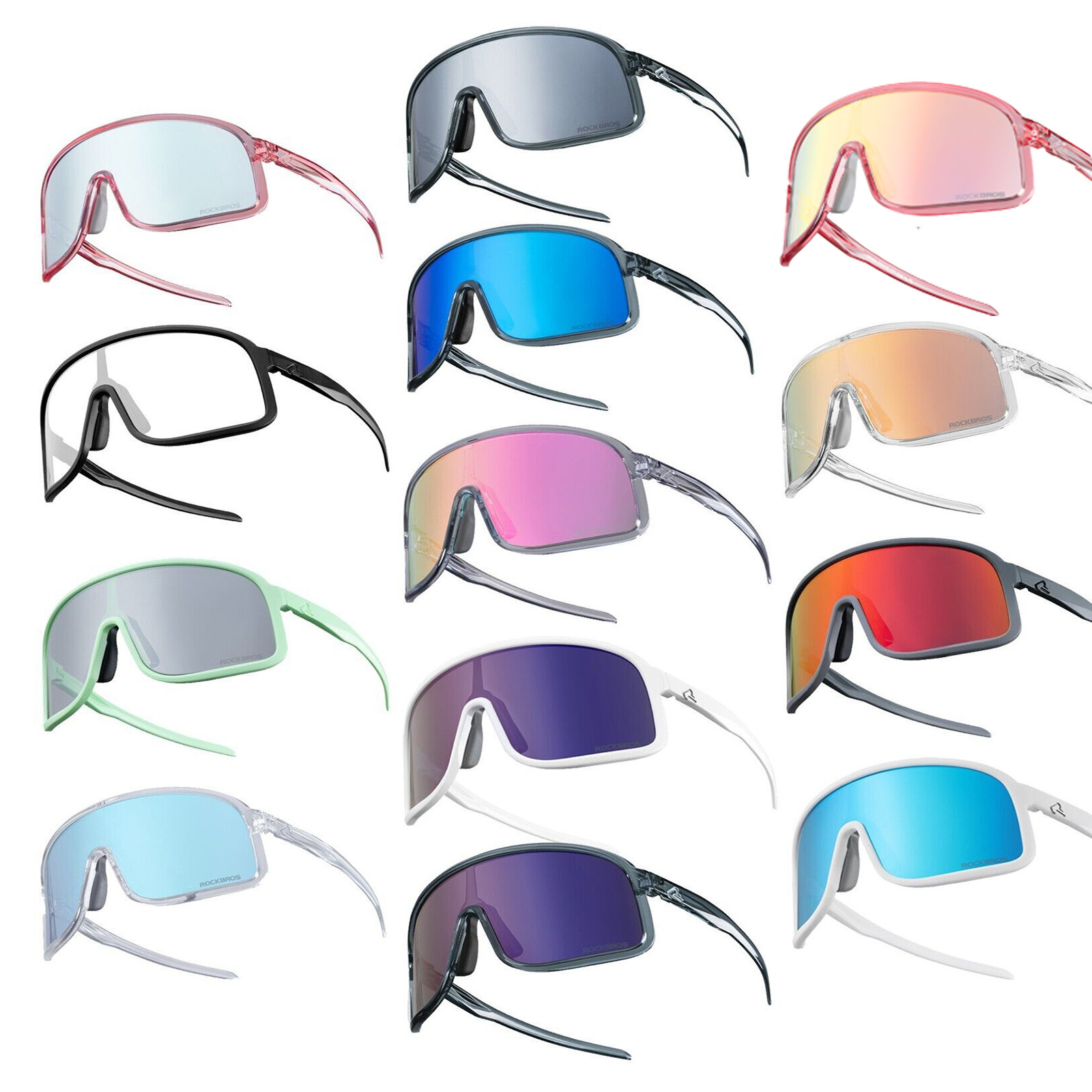 ROCKBROS Occhiali da Sole Polarizzati/Fotocromatici Antivento Cycling Glasses 13Colori